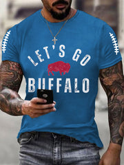 Men's Football Fans Lovers Gameday Casual Tee