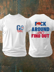 Men's Fuck Around And Find Out Football Fans Lovers Gameday Casual Tee