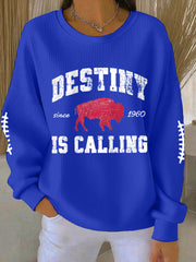 Women's Be Good Do Good God Bless Go Buffalo Football Fans Lovers Gameday Casual Sweatshirt