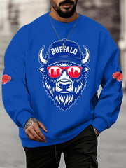 Men's Football Fans Lovers Gameday Casual Sweatshirt