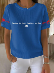Women's Buffalo Football Lover Printed Tops