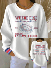 Women's Buffalo Football Lover Printed Sweatshirt