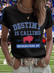 Women's Football Fans Lovers Gameday Casual Tee