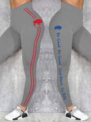 Women's Buffalo Football Lover Printed Leggings