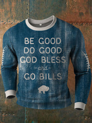 Men's Buffalo Football Lover Printed Sweatshirt