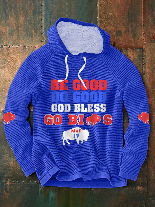 Men's Football Fans Lovers Gameday Casual Hoodie