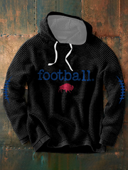 Men's Football Lover Buffalo Printed Hoodie