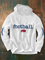 Men's Football Lover Buffalo Printed Hoodie