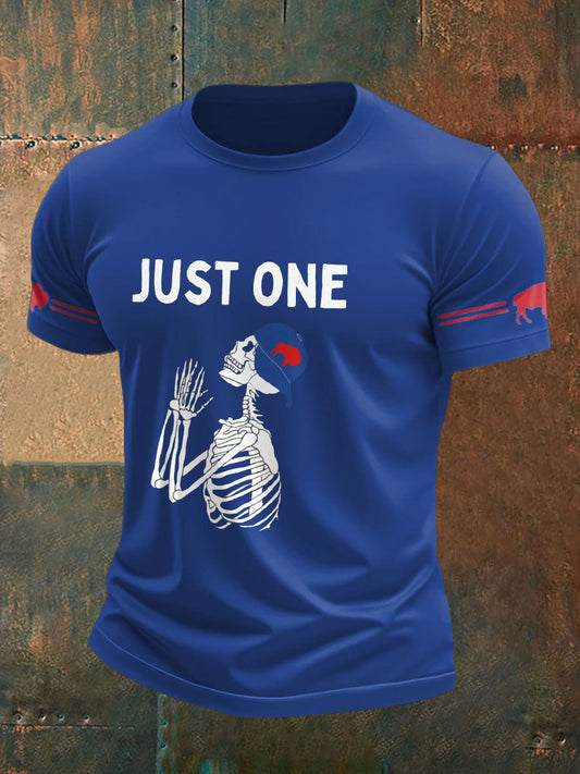 Men's Football Lover Buffalo Printed T-shirt