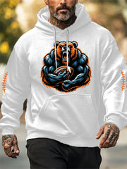Men's Football Fans Lovers Gameday Casual Hoodie