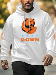 Men's Football Fans Lovers Gameday Casual Hoodie