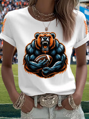 Women's Football Fans Lovers Gameday Casual Tee