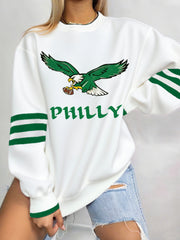 Women's Football Fans Lovers Gameday Casual Sweatshirt