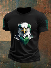 Men's Football Fans Lovers Gameday Casual Short Sleeve T-shirt