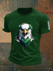 Men's Football Fans Lovers Gameday Casual Short Sleeve T-shirt