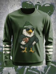 Men's Football Fans Lovers Gameday Casual Crew Neck Sweatshirt