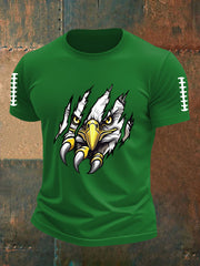 Men's Football Fans Lovers Gameday Casual Short Sleeve Tee