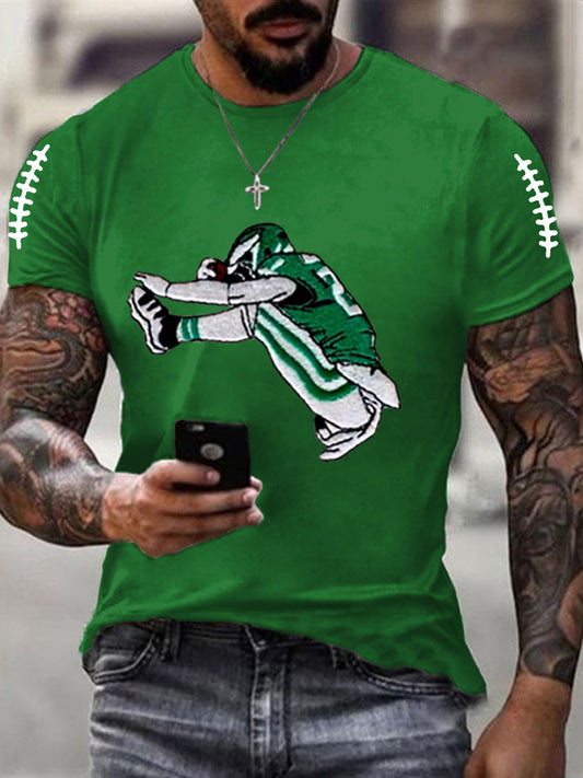 Men's Football Fans Lovers Gameday Casual Tee