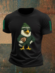 Men's Football Fans Lovers Gameday Casual Short Sleeve Tee