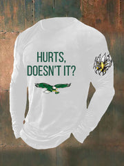 Men's Football Fans Lovers Gameday Casual Long Sleeve T-shirt