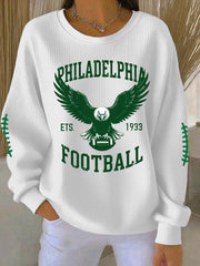 Women's Football Fans Lovers Gameday Casual Sweatshirt