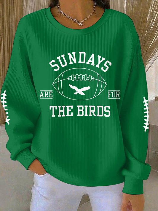 Women's Football Fans Lovers Gameday Casual Sweatshirt