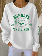 Women's Football Fans Lovers Gameday Casual Sweatshirt