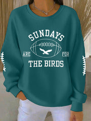 Women's Football Fans Lovers Gameday Casual Sweatshirt