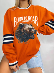 Women's Football Fans Lovers Gameday Casual Sweatshirt