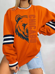 Women's Football Fans Lovers Gameday Casual Sweatshirt