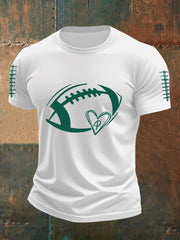Men's Football Fans Lovers Gameday Casual Short Sleeve T-shirt