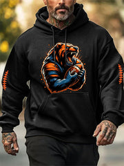 Men's Football Fans Lovers Gameday Casual Hoodie