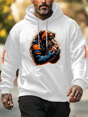 Men's Football Fans Lovers Gameday Casual Hoodie