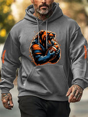 Men's Football Fans Lovers Gameday Casual Hoodie