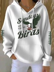 Women's Football Fans Lovers Gameday Casual Printed Tops