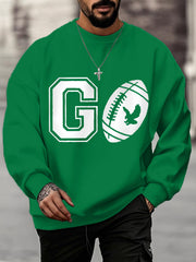 Men's Go Birds! Football Fans Lovers Gameday Casual Sweatshirt