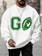 Men's Go Birds! Football Fans Lovers Gameday Casual Sweatshirt