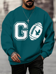 Men's Go Birds! Football Fans Lovers Gameday Casual Sweatshirt