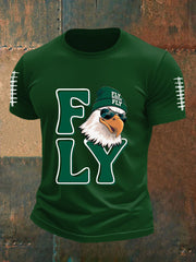 Men's Football Fans Lovers Gameday Casual Short Sleeve T-shirt