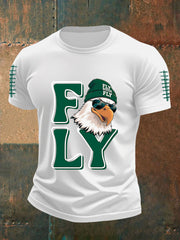 Men's Football Fans Lovers Gameday Casual Short Sleeve T-shirt