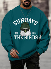 Men's Sundays Are For The Birds Football Fans Lovers Gameday Casual Sweatshirt