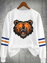 Women's Football Fans Lovers Gameday Casual Sweatshirt