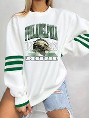 Women's Football Fans Lovers Gameday Casual Regular Sweatshirt