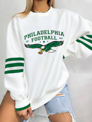 Women's Football Fans Lovers Gameday Casual Sweatshirt