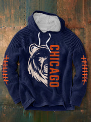 Men's Football Fans Lovers Gameday Casual French Terry Hoodie