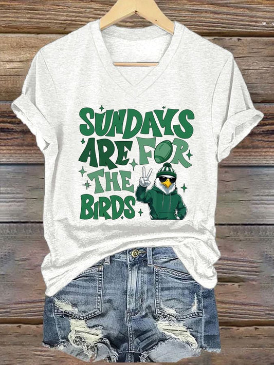 Women's Football Fans Lovers Gameday Casual short-sleeved T-shirt