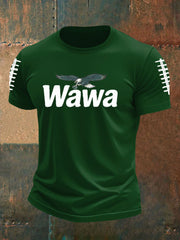 Men's Football Fans Lovers Gameday Casual imitation cotton short-sleeved T-shirt