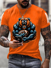 Men's Football Fans Lovers Gameday Casual Tee