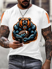 Men's Football Fans Lovers Gameday Casual Tee