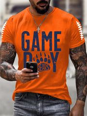 Men's Gameday Bears Football Fans Lovers Casual Tee